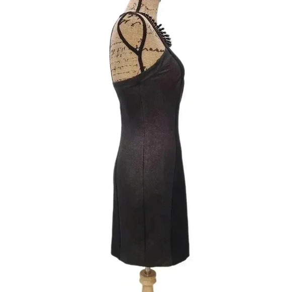 Guess Jewel Neck Spandex Party Pencil Bodycon Mini Dress, Black/Gray, Women's 6 - Picture 3 of 7